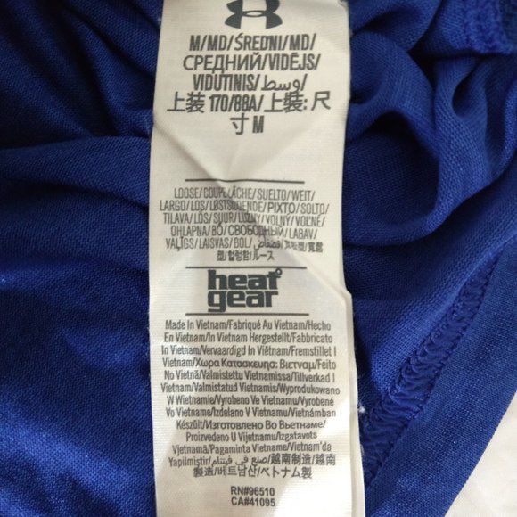 Under Armour Heat Gear Men's Tech 1/4 Zip Loose Fit Workout Shirt Blue Sz M - Picture 6 of 10